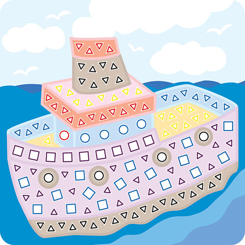 My First Sticky Mosaics Vehicles