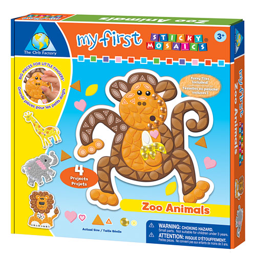 My First Sticky Mosaics Zoo Animals