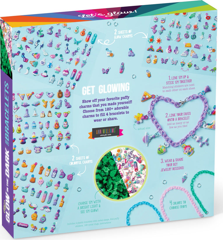 Craft-Tastic® Glow-In-The-Dark Charm Bracelets