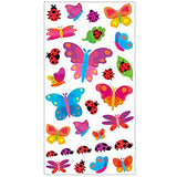 Peaceable Kingdom Jean Tats Butterflies and Ladybugs Temporary Tattoos for Fabric