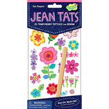 Peaceable Kingdom Jean Tats Fun Flowers Temporary Tattoos for Fabric