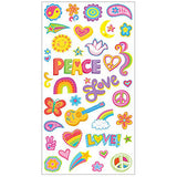 Peaceable Kingdom Jean Tats Peace and Love Temporary Tattoos for Fabric