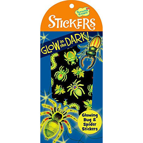 Peaceable Kingdom Glow in the Dark Bug and Spider Sticker Pack