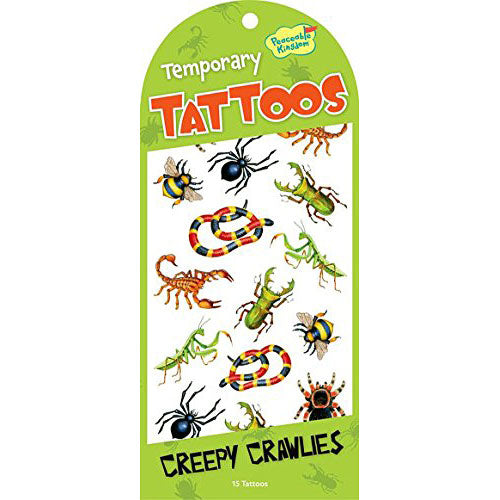Peaceable Kingdom Creepy Crawlies Temporary Tattoos