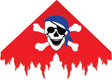 Pirate Delta Kite - Red (Bold Innovations)