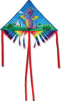 28 in. Fringe Delta Kite - Purple Dragon
