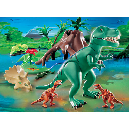 Playmobil 4171 T-Rex with Velociraptors
