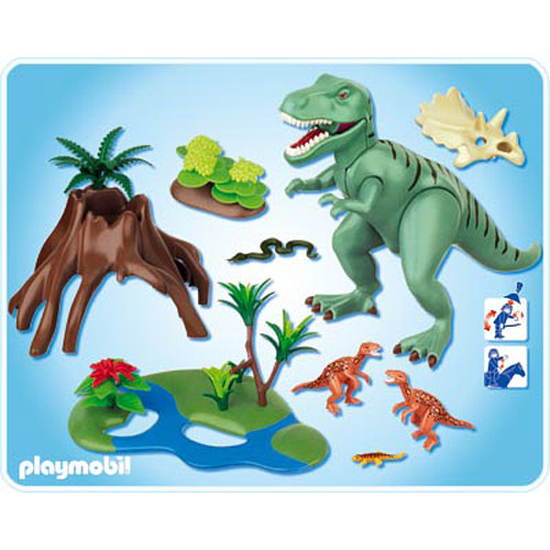 Playmobil 4171 T-Rex with Velociraptors