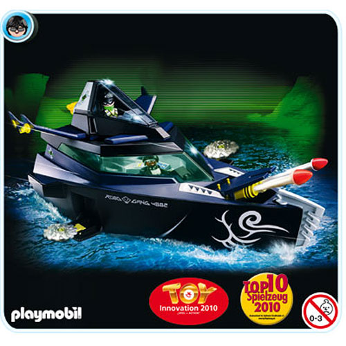 Playmobil Top Agents Robo Ganster Battle Yacht