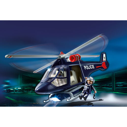 Playmobil Police Helicopter With LED Spotlight