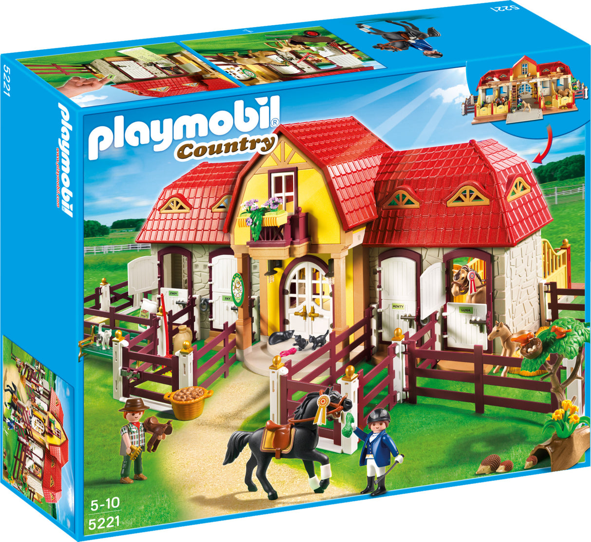 Playmobil Large Horse Farm With Paddock