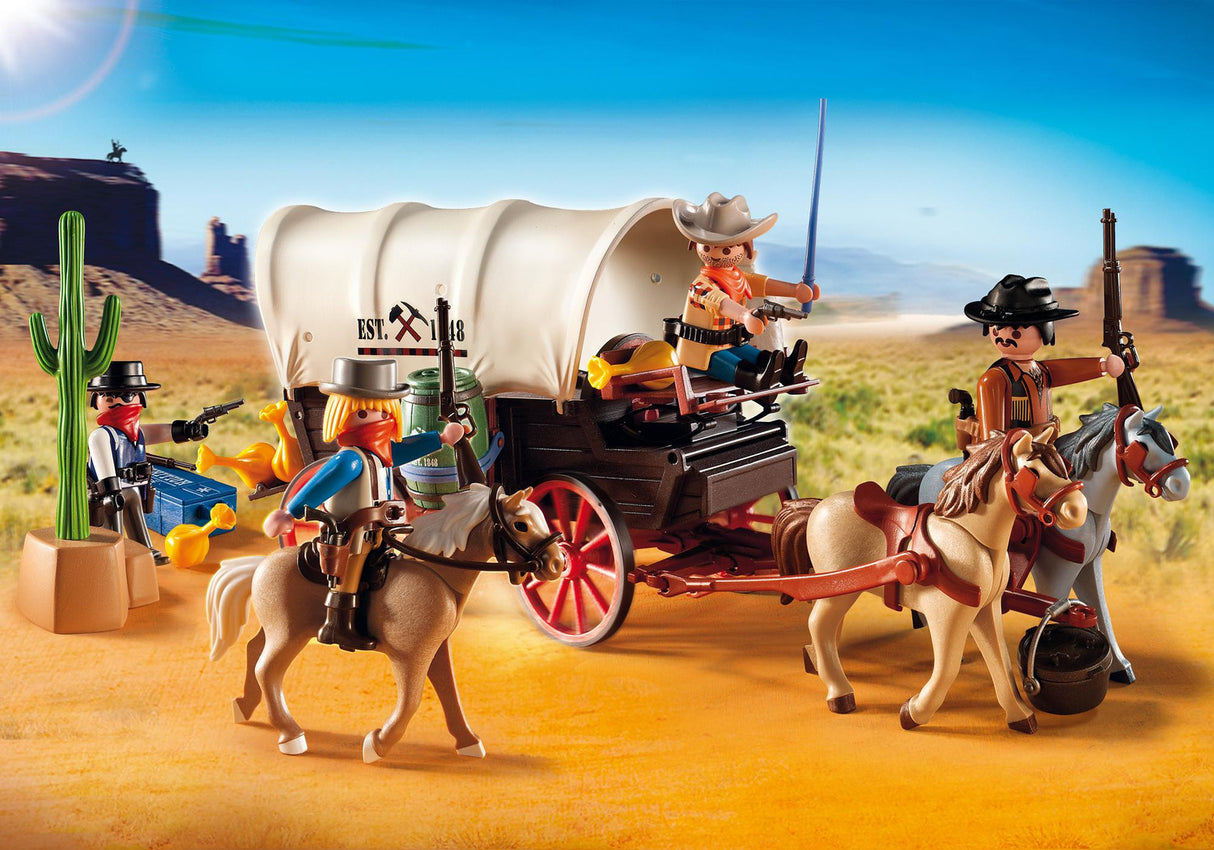 Playmobil 5248 - Covered Wagon w/ Raiders