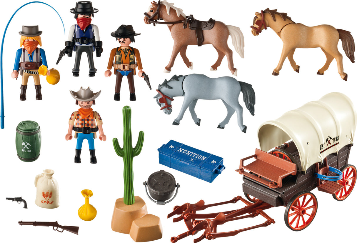 Playmobil 5248 - Covered Wagon w/ Raiders