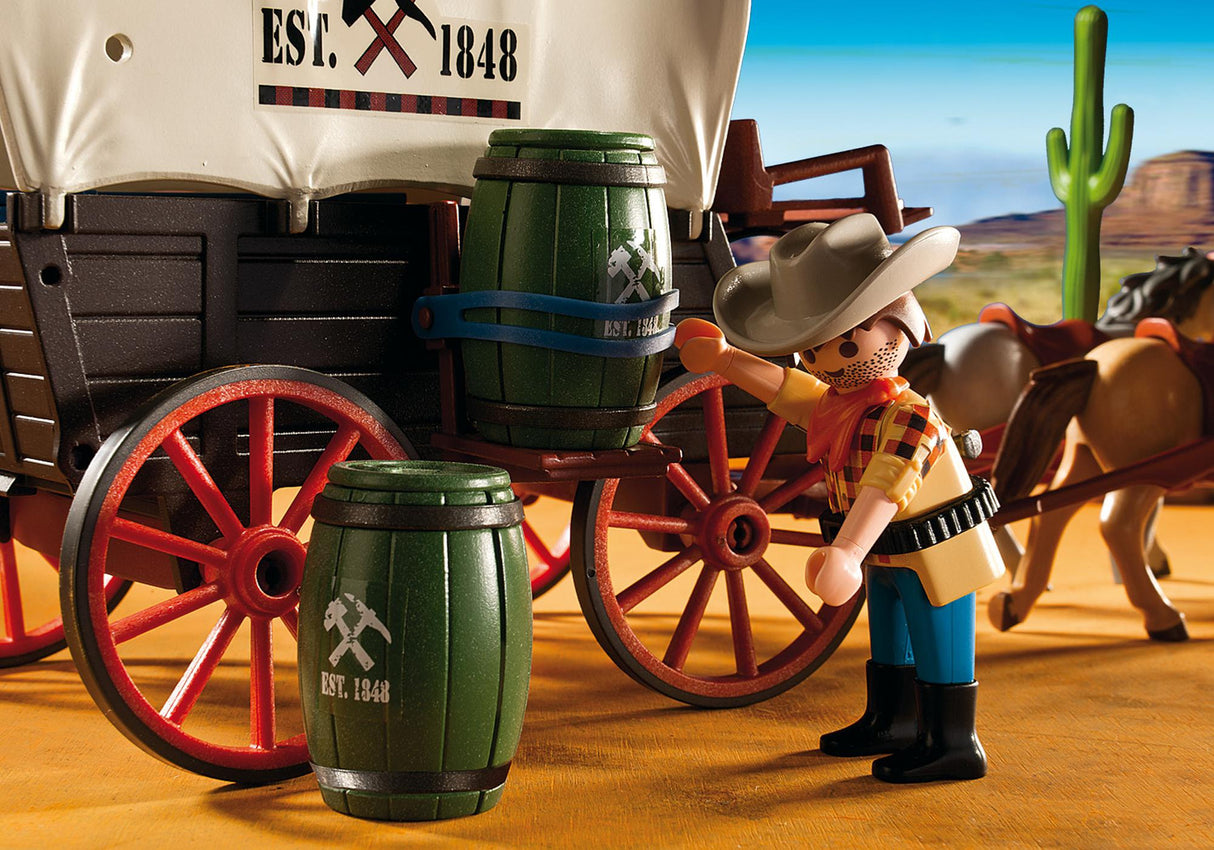 Playmobil 5248 - Covered Wagon w/ Raiders