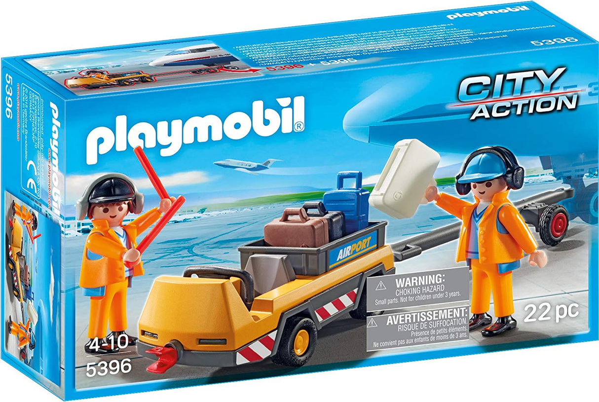 Playmobil - Aircraft Tug with Ground Crew City Action