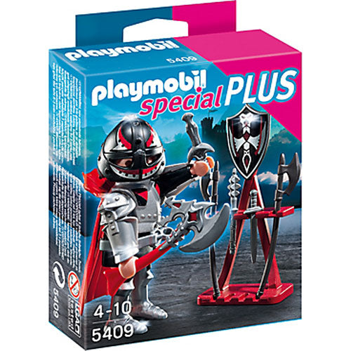 Playmobil Knight With Weapon Stand