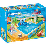 Playmobil Children's Pool With Whale Fountain
