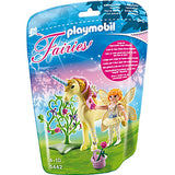 Playmobil Flower Fairy With Unicorn 'sun Beam'