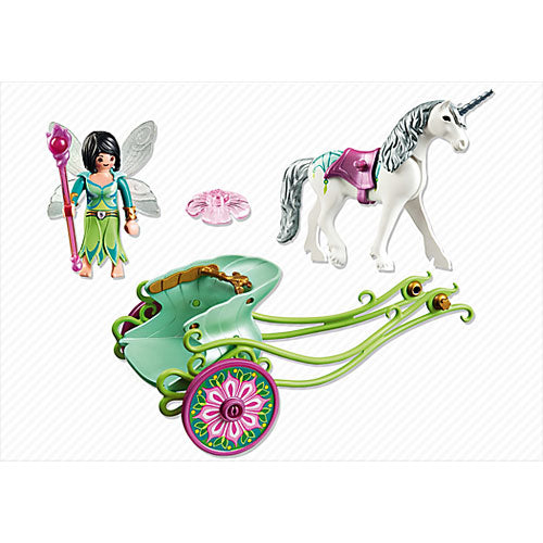 Playmobil Unicorn Carriage With Butterfly Fairy