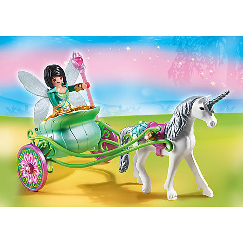 Playmobil Unicorn Carriage With Butterfly Fairy