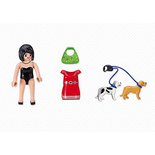 Playmobil Woman With Puppy Dogs