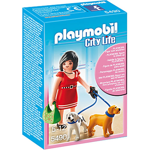 Playmobil Woman With Puppy Dogs