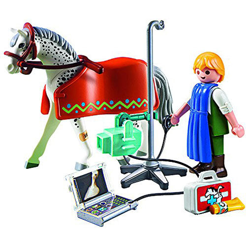 Playmobil - Horse with X-Ray Technician Building Kit