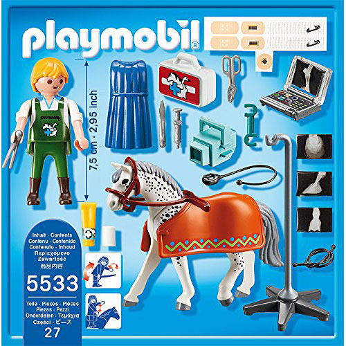 Playmobil - Horse with X-Ray Technician Building Kit