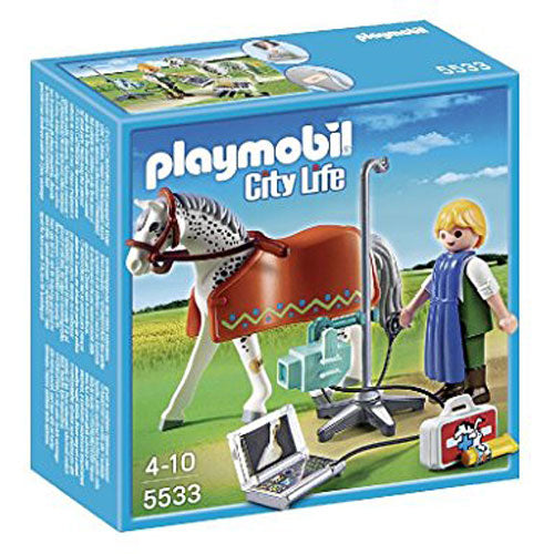Playmobil - Horse with X-Ray Technician Building Kit