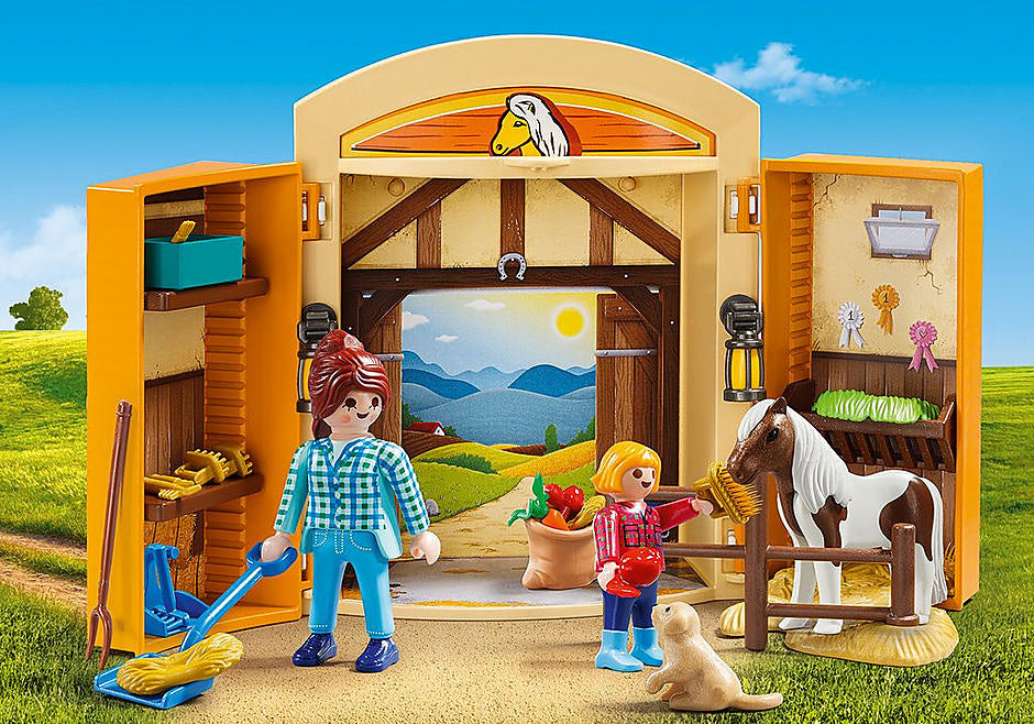 Playmobil - Pony Stable Play Box Playset