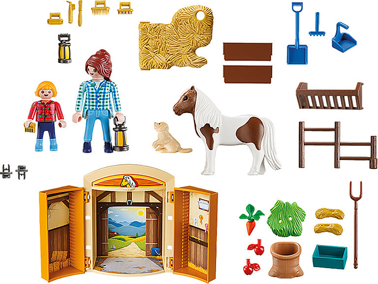 Playmobil - Pony Stable Play Box Playset