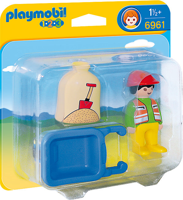 Playmobil - Worker with Wheelbarrow 1 12 years+