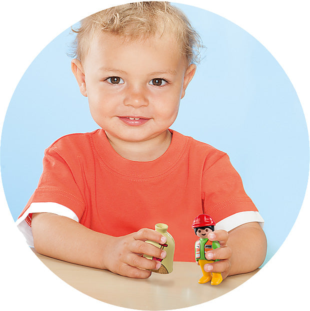 Playmobil - Worker with Wheelbarrow 1 12 years+