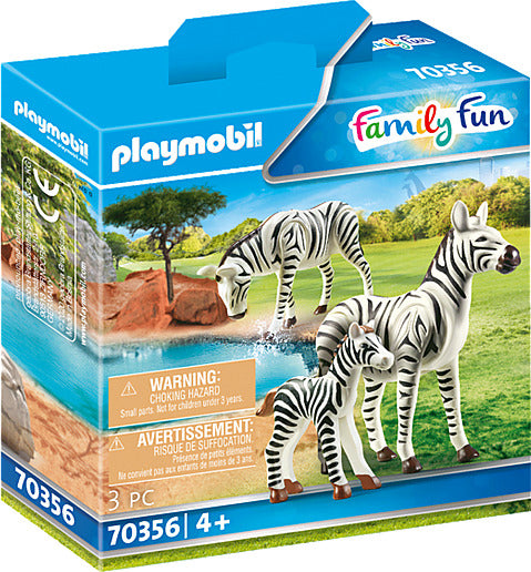 Zebras With Foal