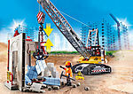 Cable Excavator With Building Section