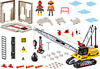 Cable Excavator With Building Section