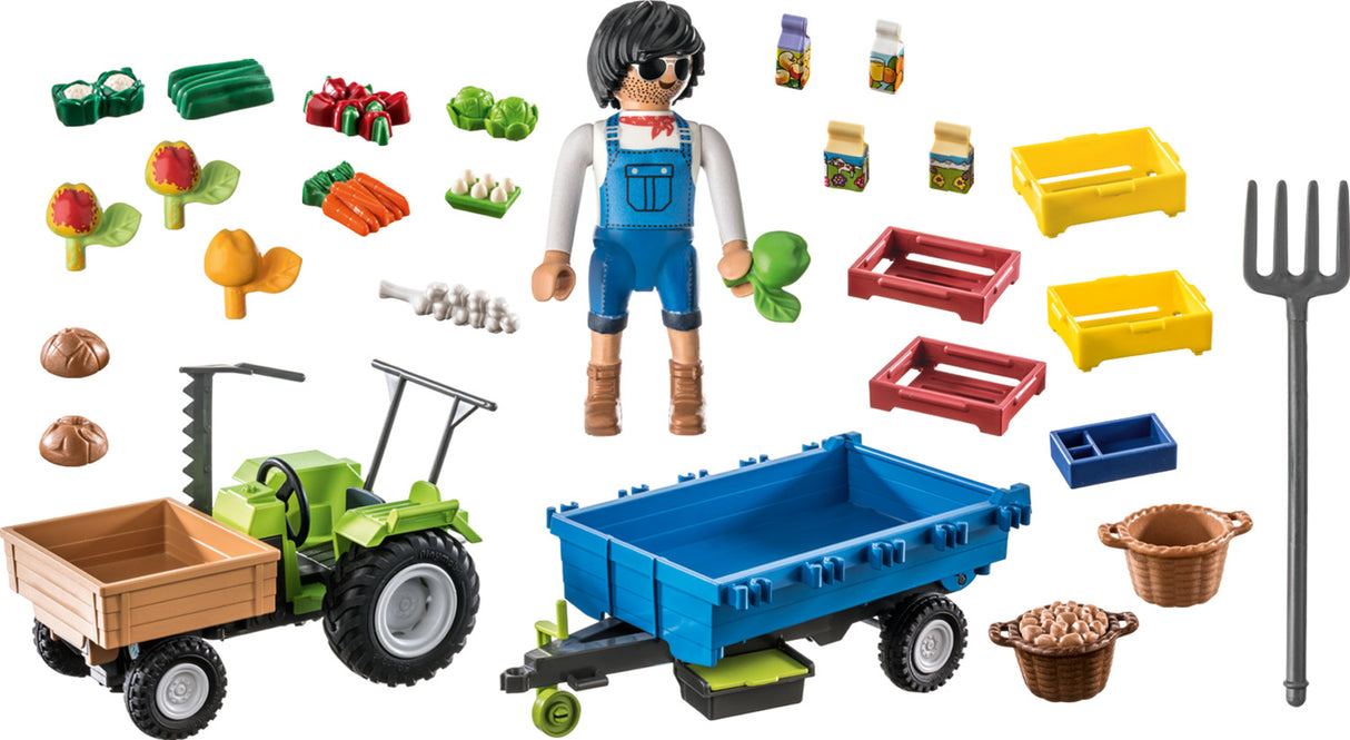 Playmobil Harvester Tractor with Trailer