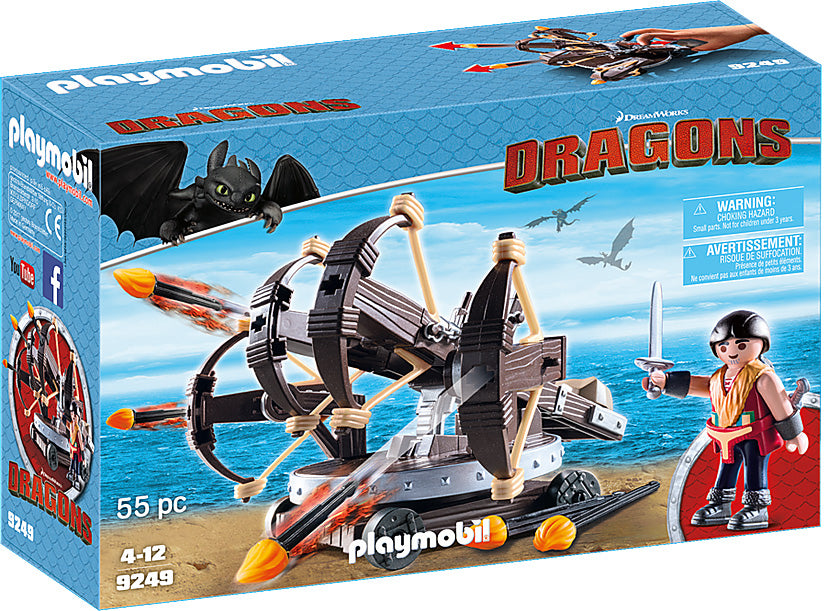 Playmobil - Eret with 4 Shot Fire Ballista Dragons