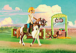 Abigail & Boomerang with Horse Stall