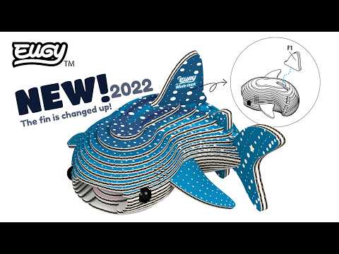Eugy Whale Shark 3D Cardboard Model Kit