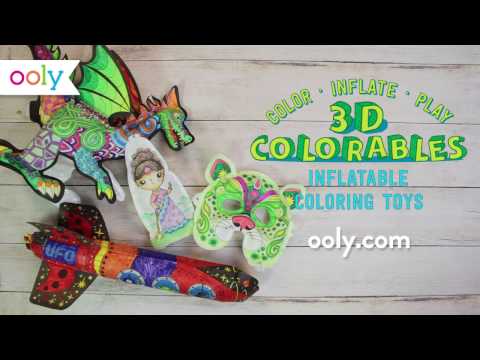 3D Colorable Space Age Rockets