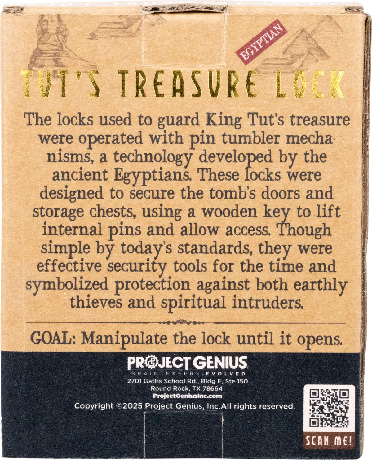 Tut's Treasure Lock