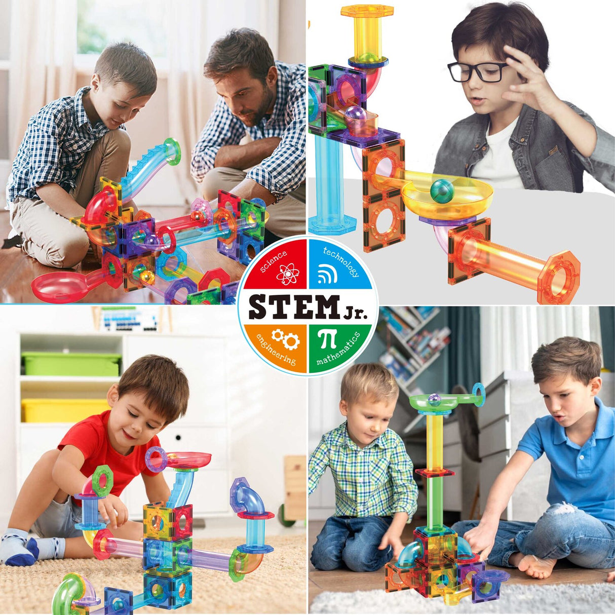 PicassoTiles 60pc Marble Run