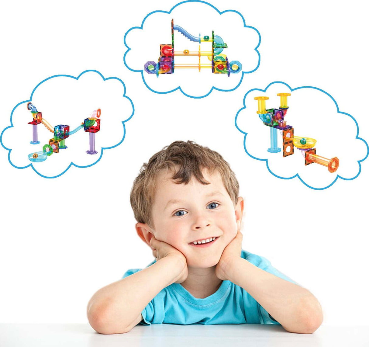 PicassoTiles 60pc Marble Run