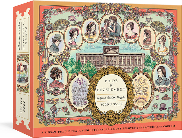 Pride and Puzzlement: A Jane Austen Puzzle: A 1000-Piece Jigsaw Puzzle Featuring Literature's Most Beloved Characters and Couples: Jigsaw Puzzles for Adults