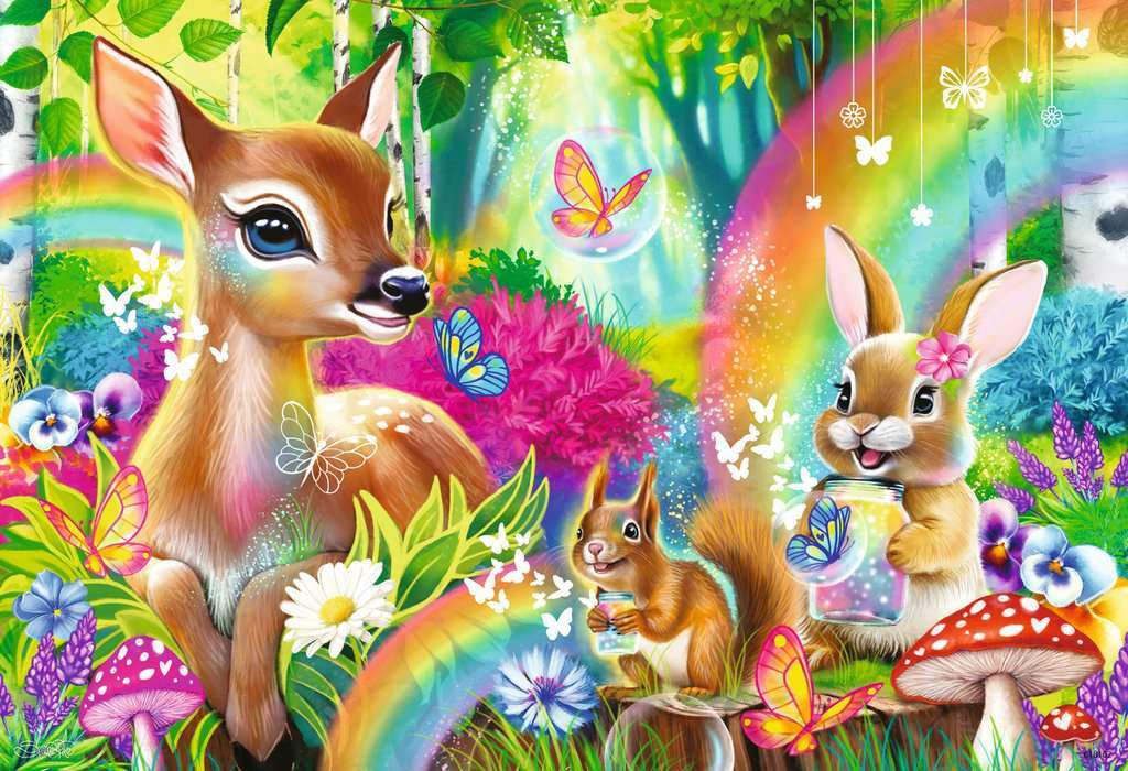 Lovable Woodland Friends 2x24 Pc Puzzle