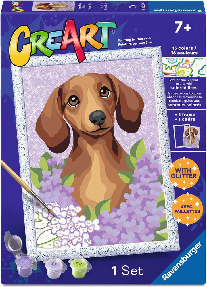 CreArt: Dachshund Lilac 7x10