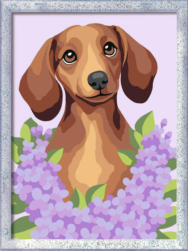 CreArt: Dachshund Lilac 7x10