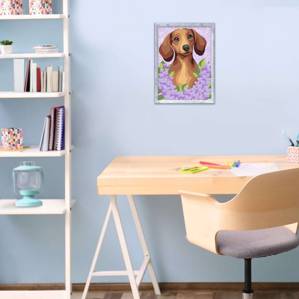 CreArt: Dachshund Lilac 7x10