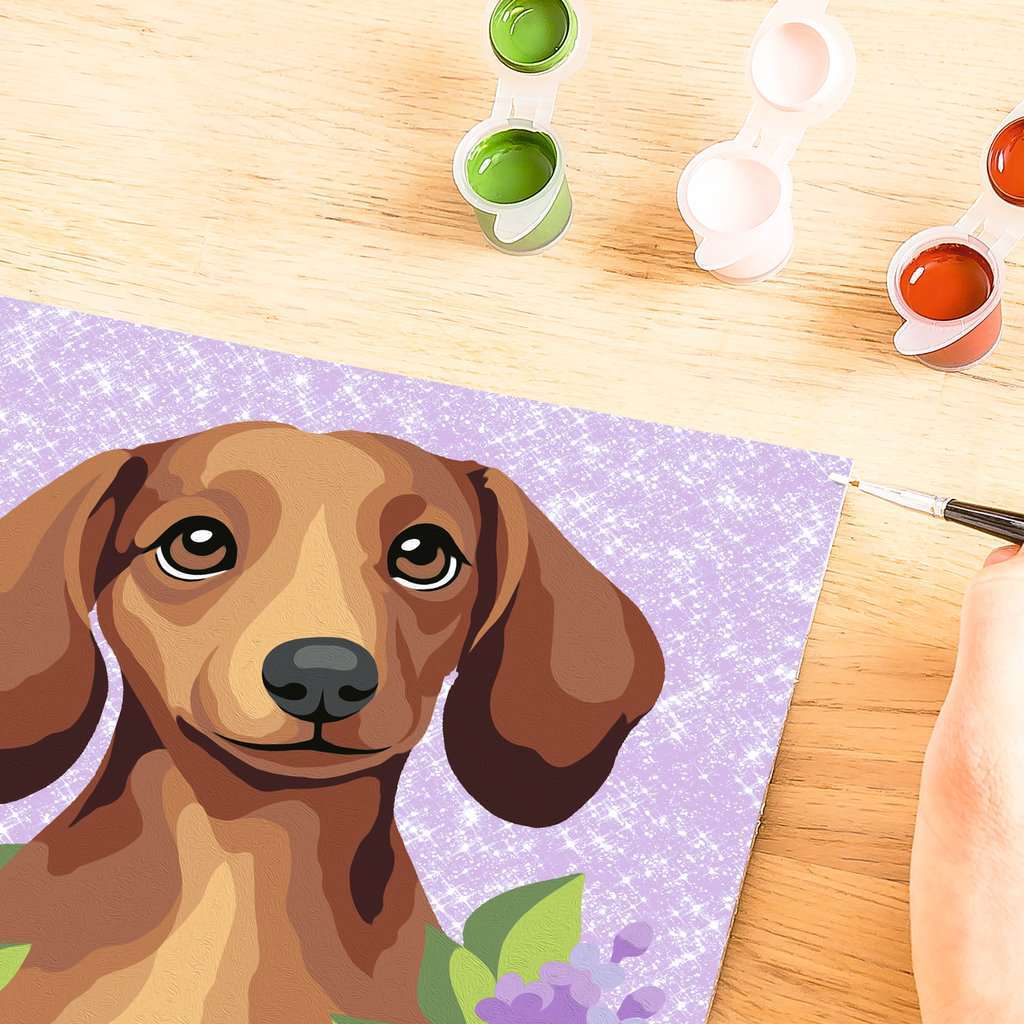 CreArt: Dachshund Lilac 7x10
